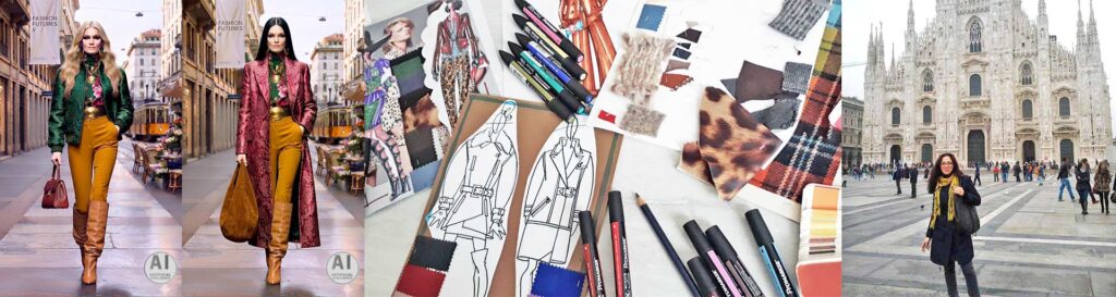 Consulenza moda di Patoo74 stilista e consulente collezioni: campionario abbigliamento, ricerca tessuti e figurini moda, presenza professionale a Milano e Bologna.